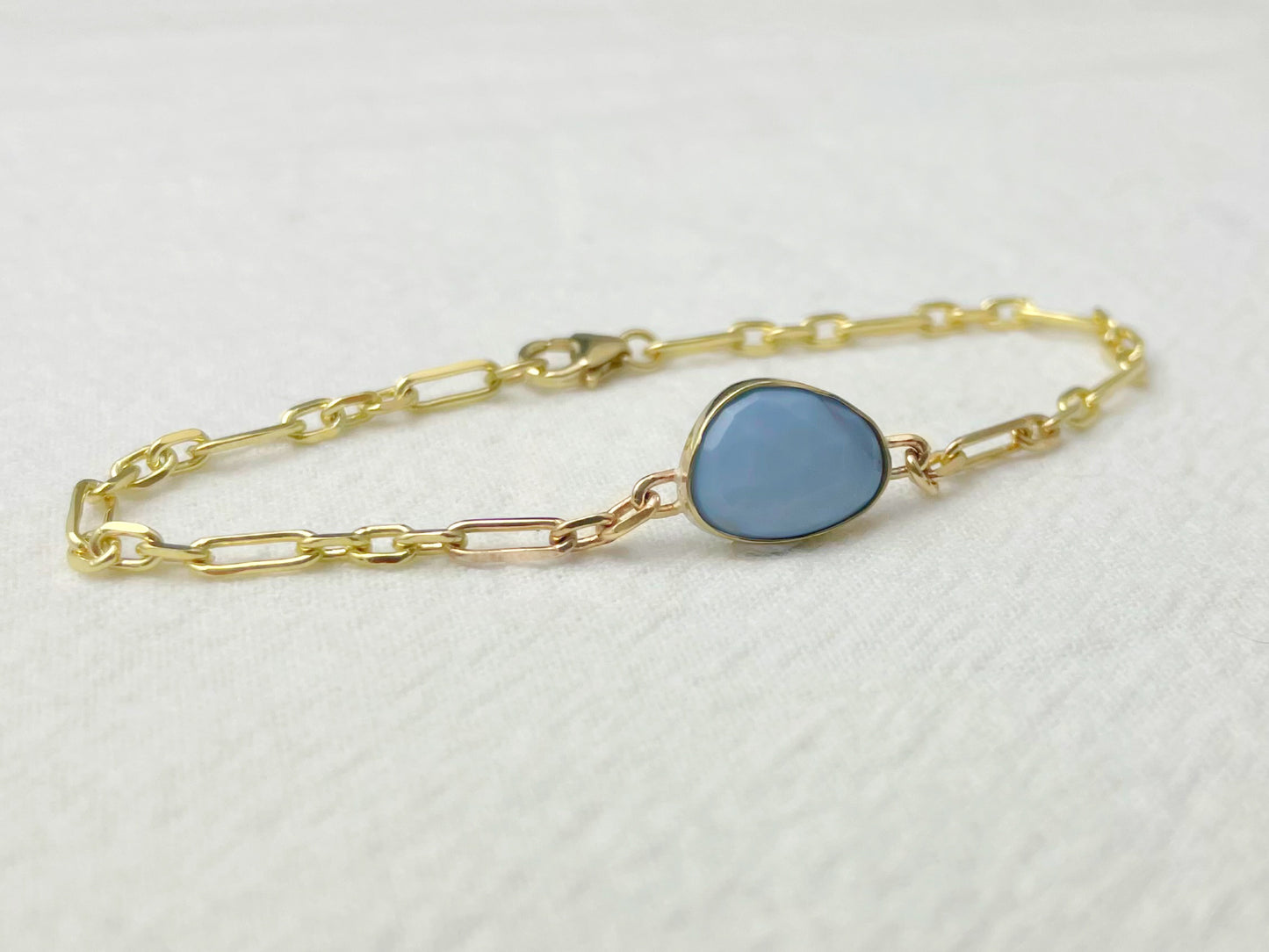 Horizon 14K Gold Blue Opal Bracelet