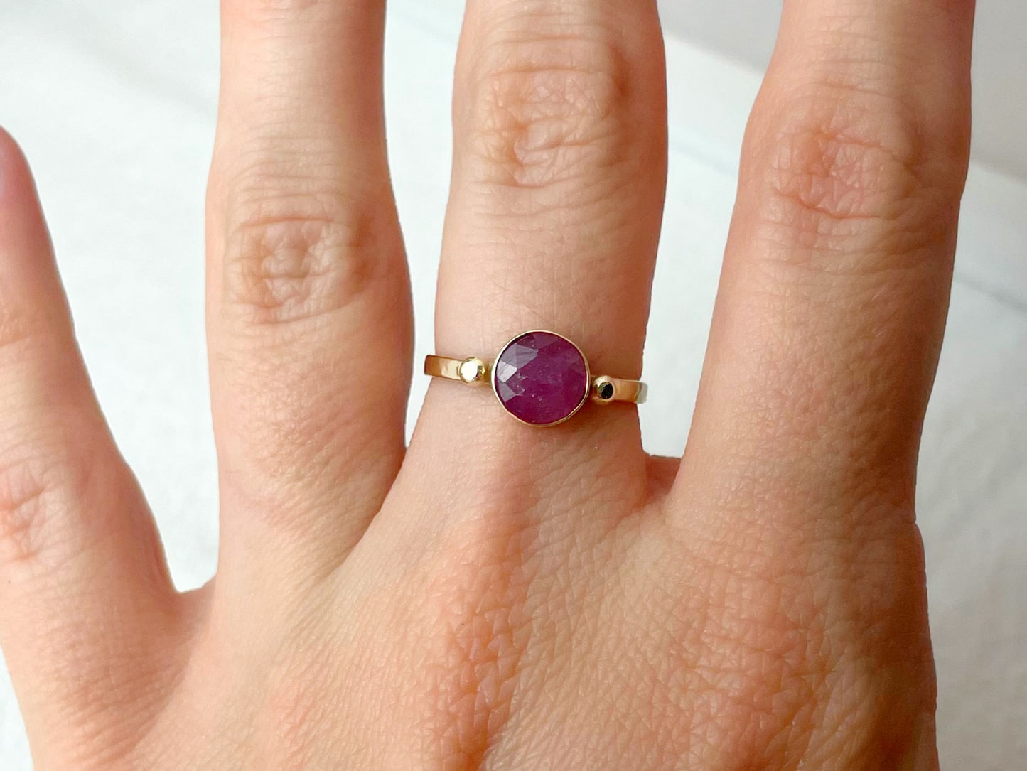 Carmen 14k Gold Sapphire Ring, Size 6