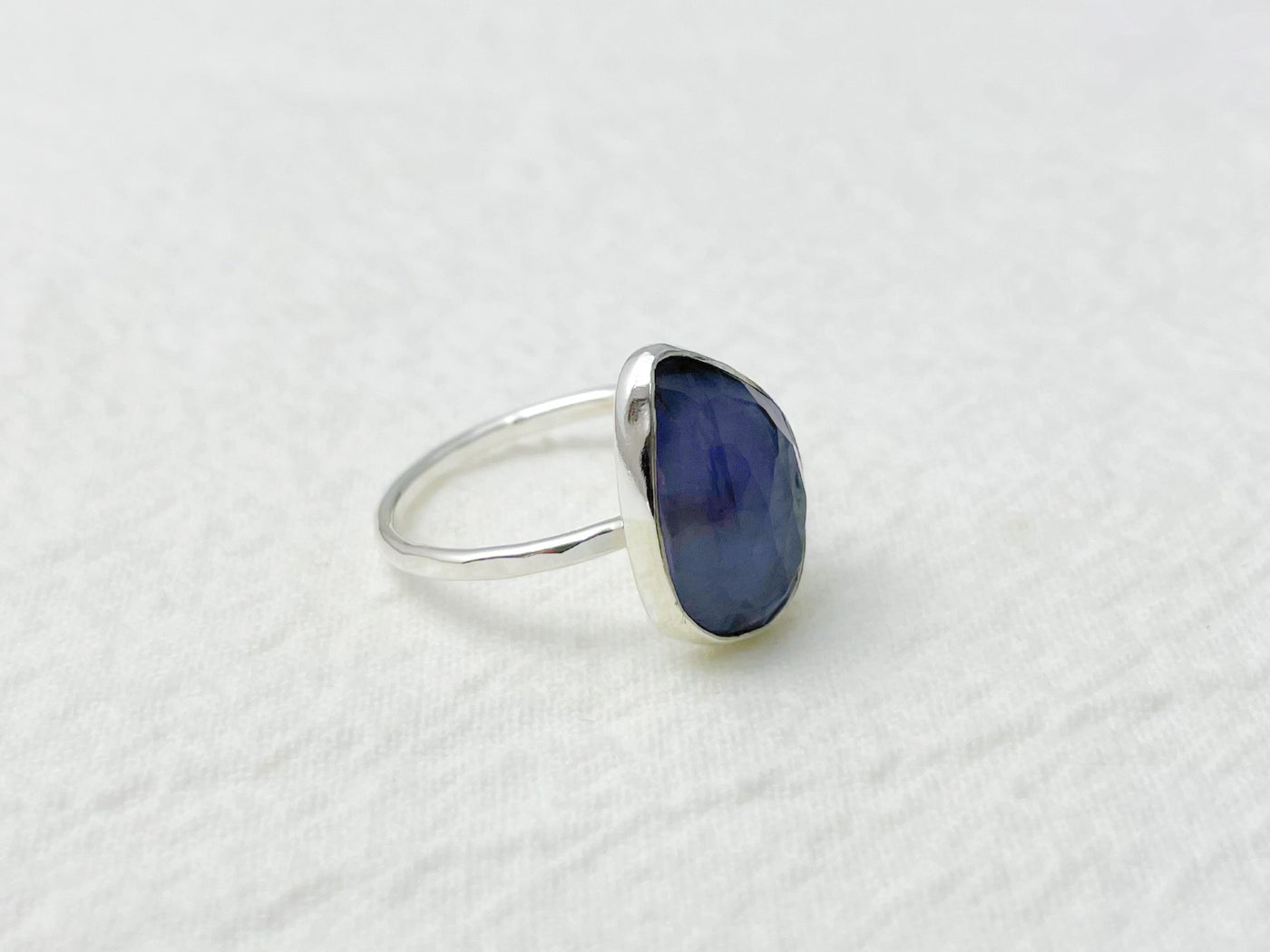 Twilight Silver Iolite Ring - Size 6.5