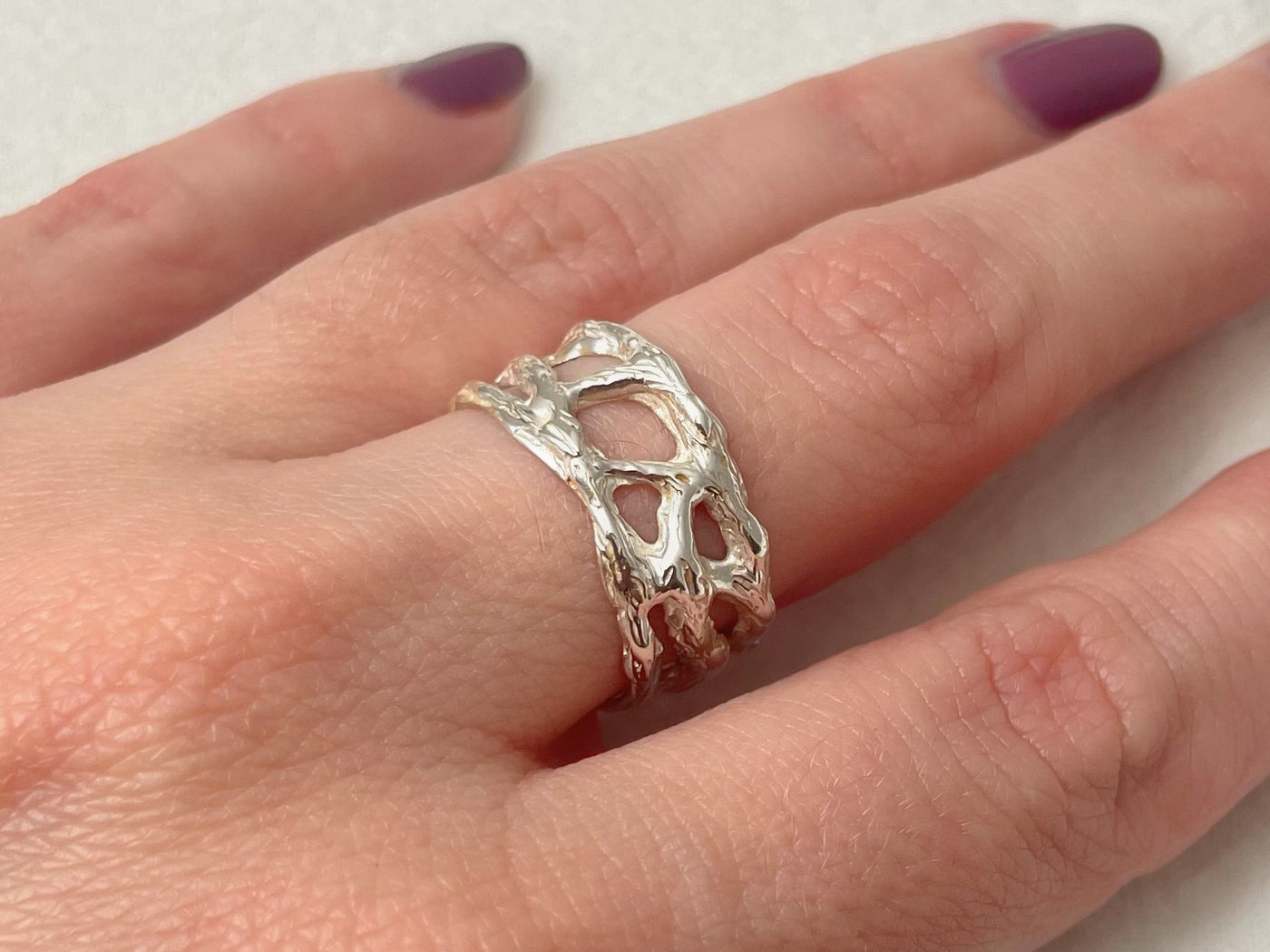 Erosion – Sculpted Silver Ring