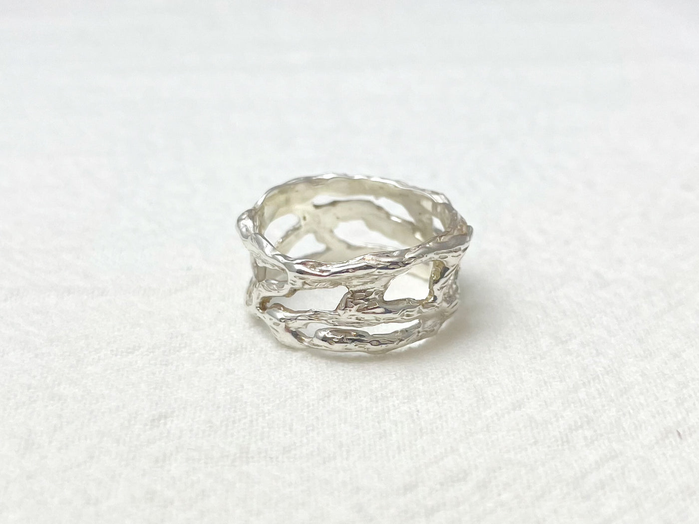 Erosion – Sculpted Silver Ring