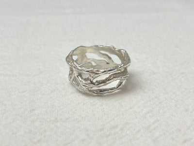 Erosion – Sculpted Silver Ring