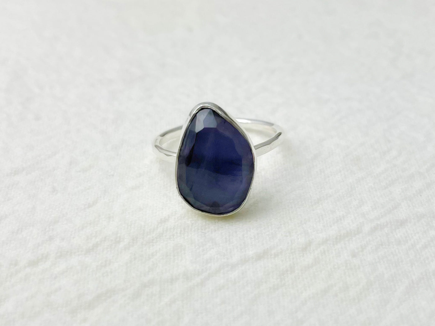 Twilight Silver Iolite Ring - Size 6.5
