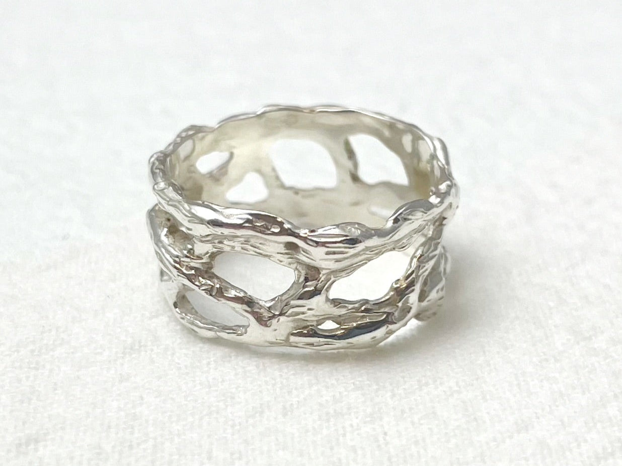 Erosion – Sculpted Silver Ring