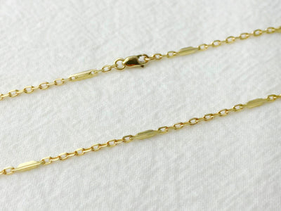 14k Bar Link Chain