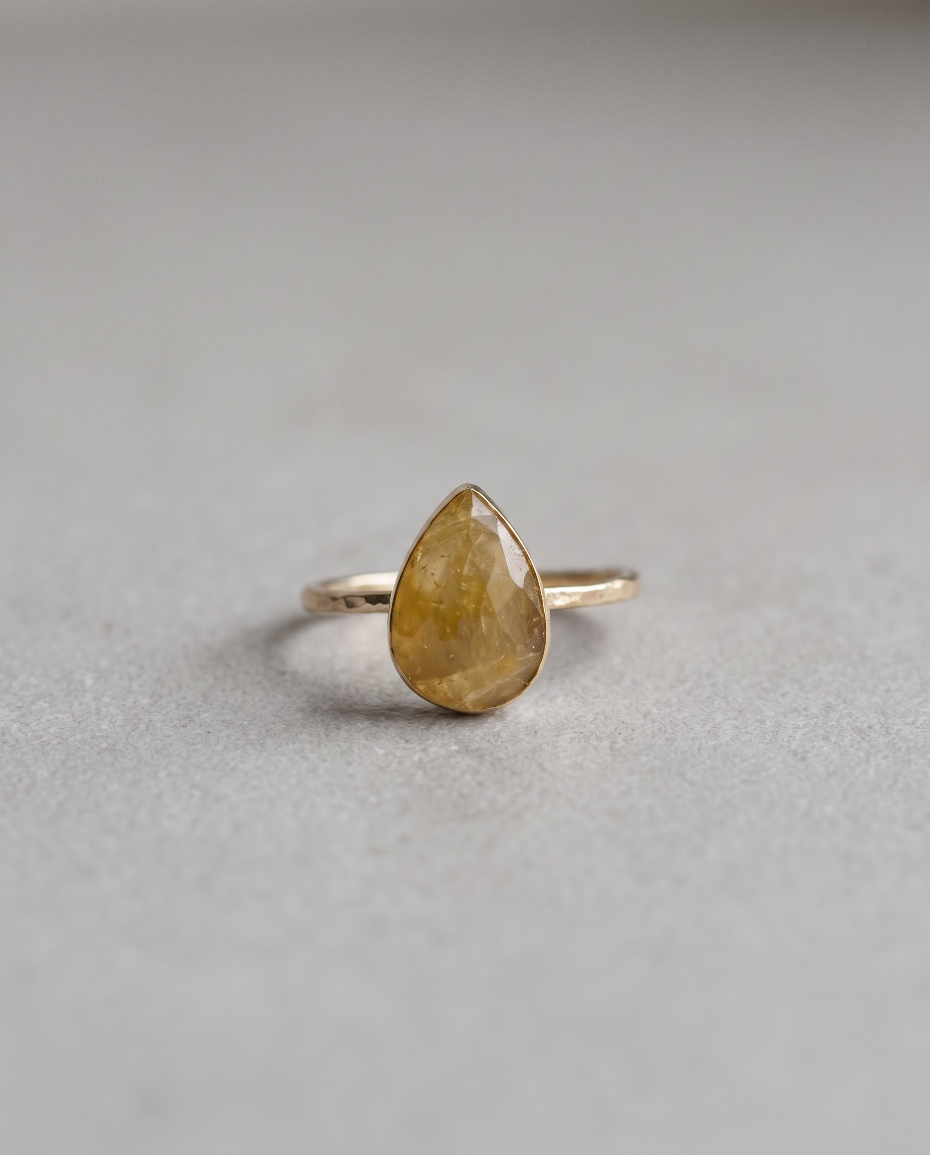 Sophia 14K Gold Yellow Sapphire Ring - Size 6
