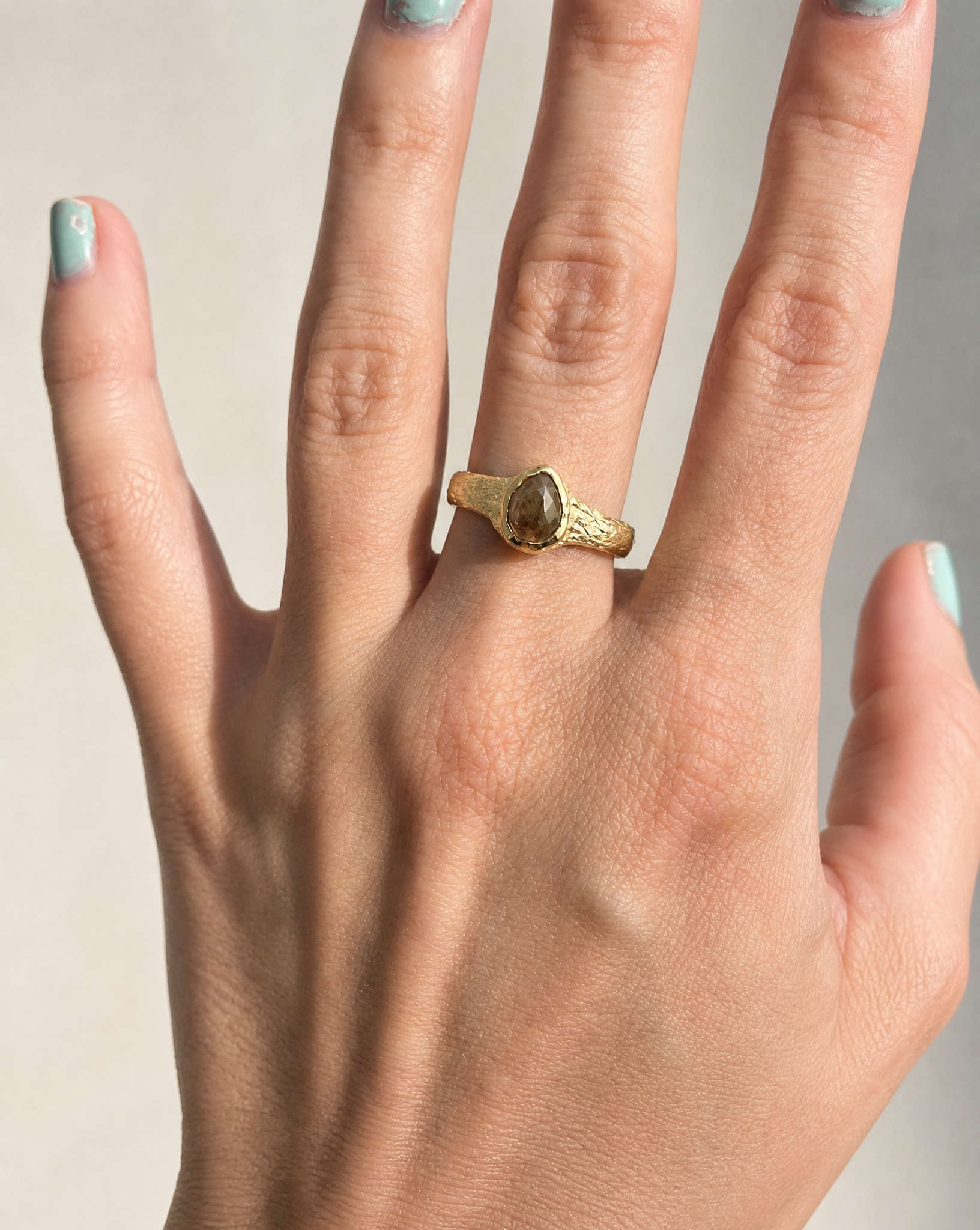 Odette 10k Gold Diamond Ring - Size 7