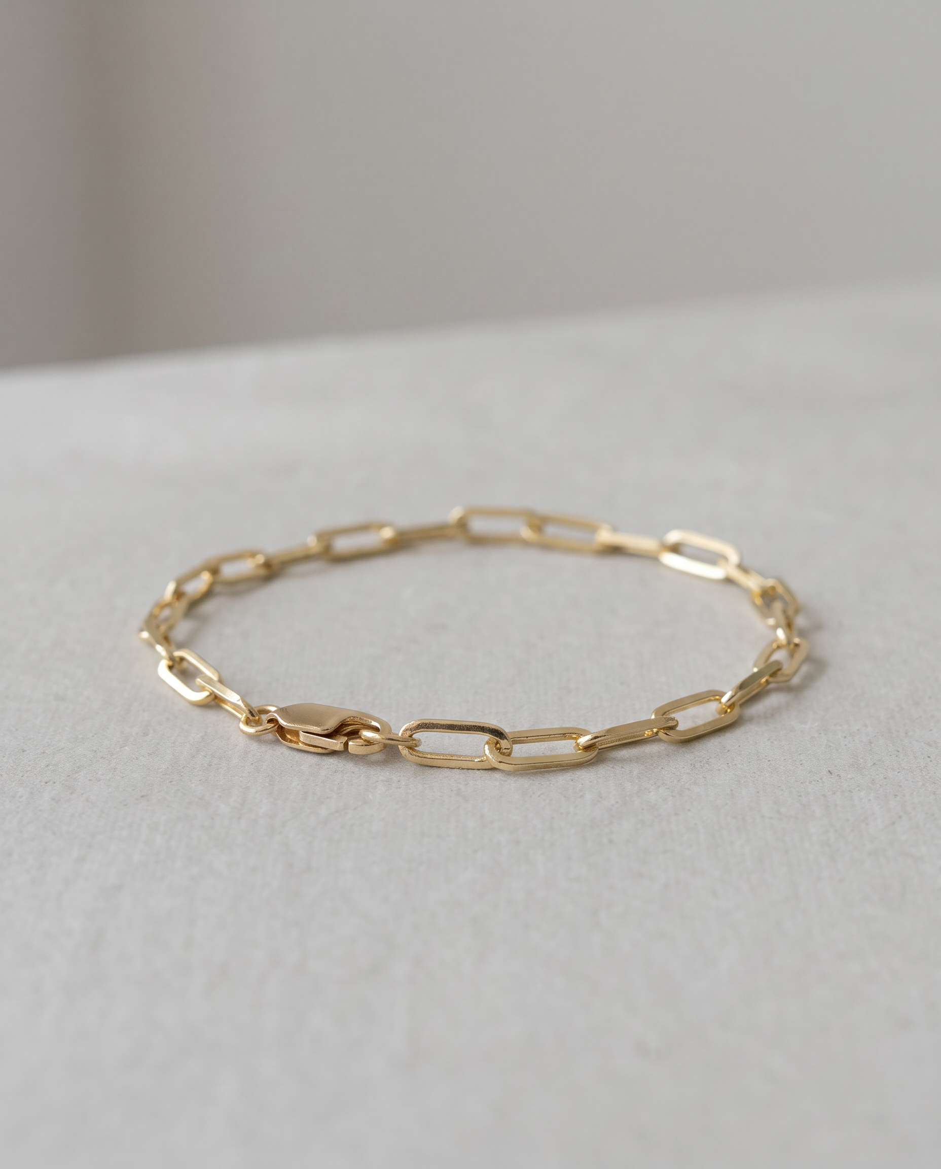 Claire 14K Paperclip Bracelet - Large