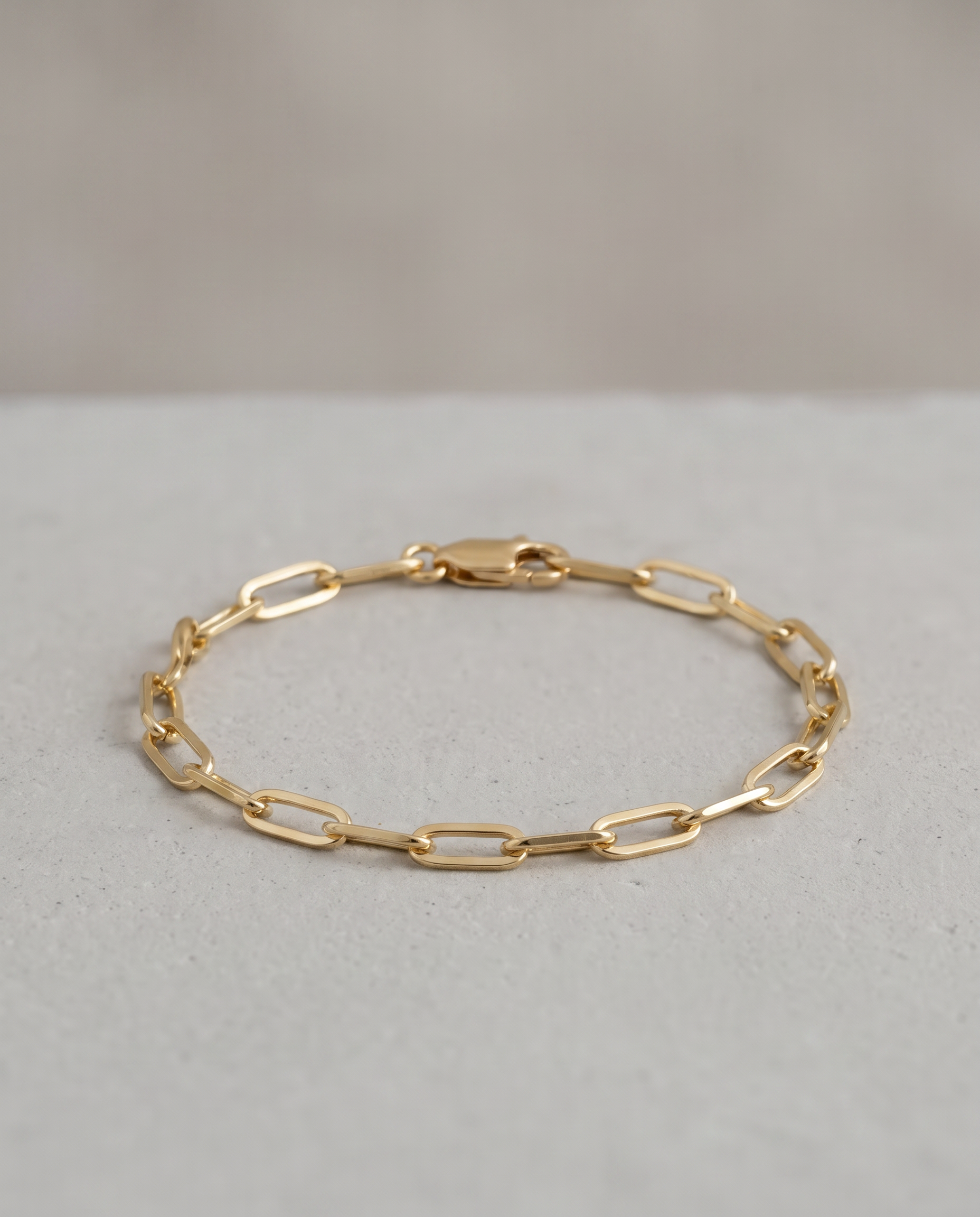 Claire 14K Paperclip Bracelet - Large