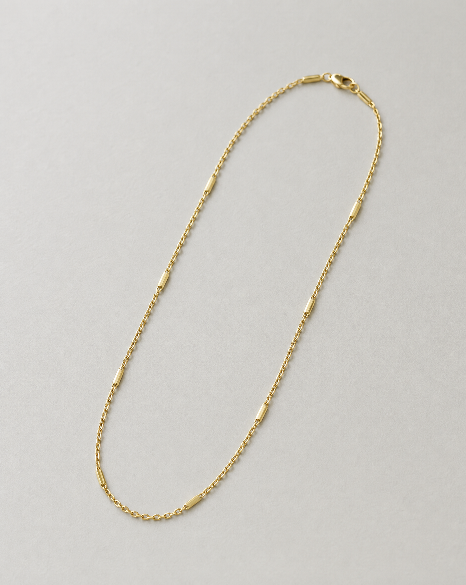Janine 14K Gold Bar Chain Necklace