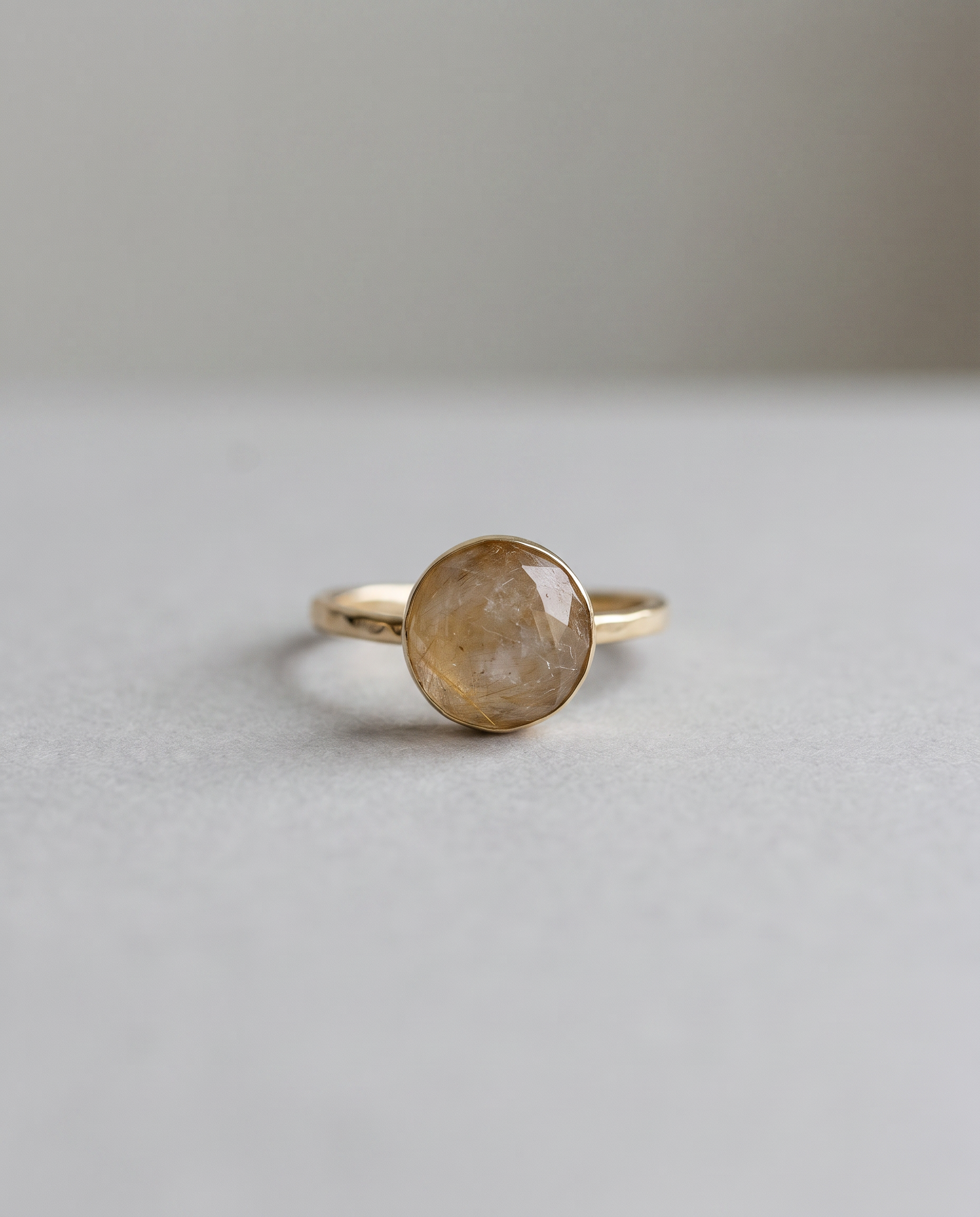 Laure 14K Gold Rutilated Quartz Ring - Size 7