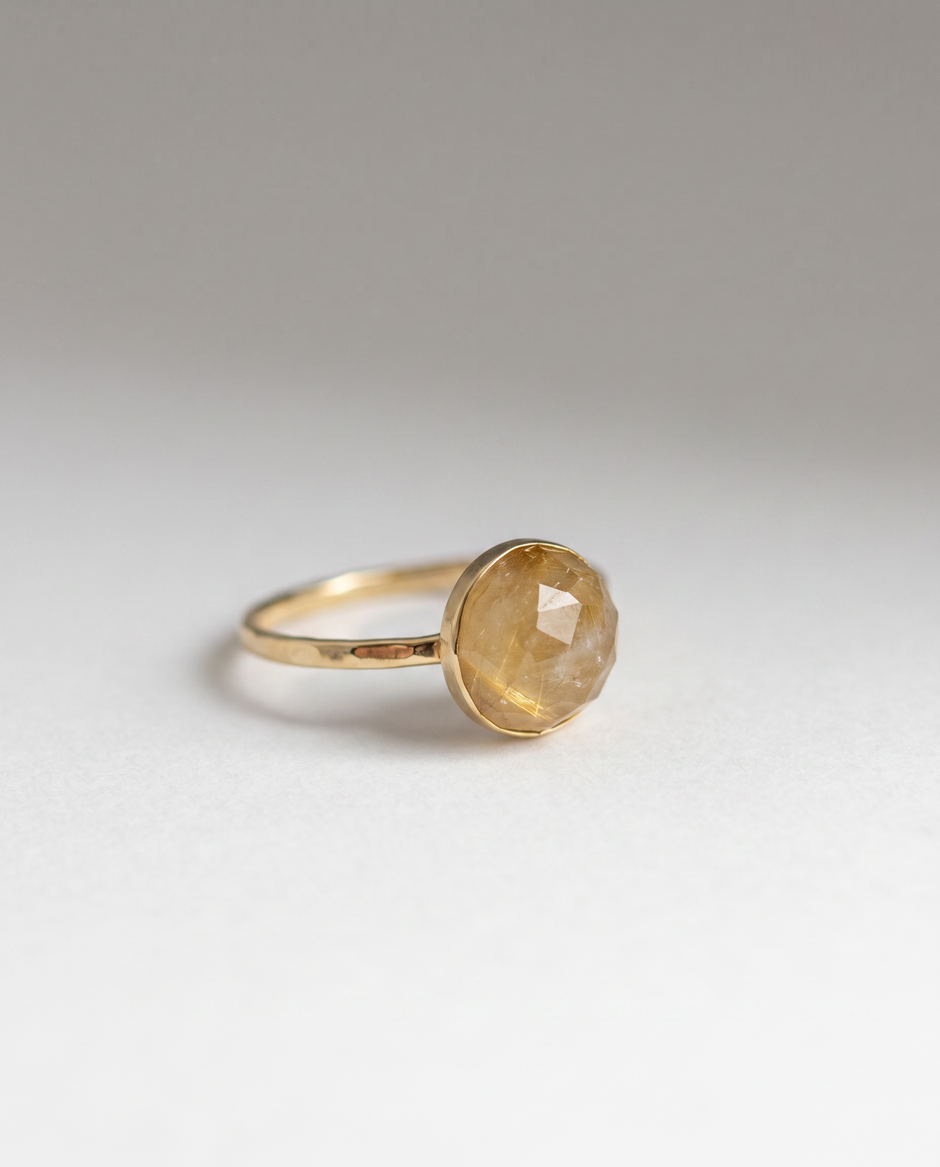 Laure 14K Gold Rutilated Quartz Ring - Size 7