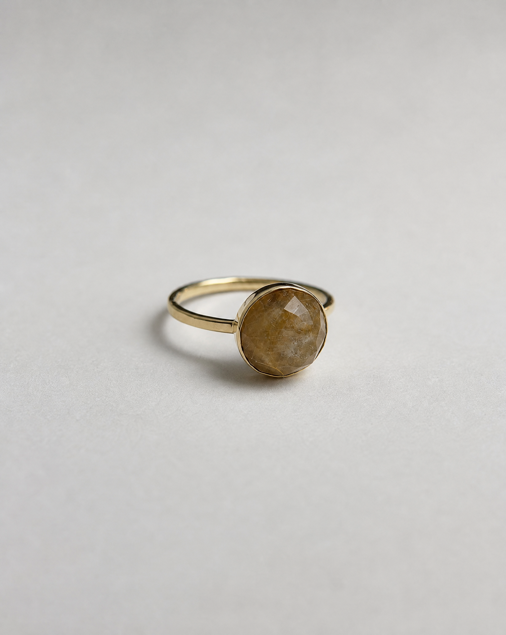 Laure 14K Gold Rutilated Quartz Ring - Size 7