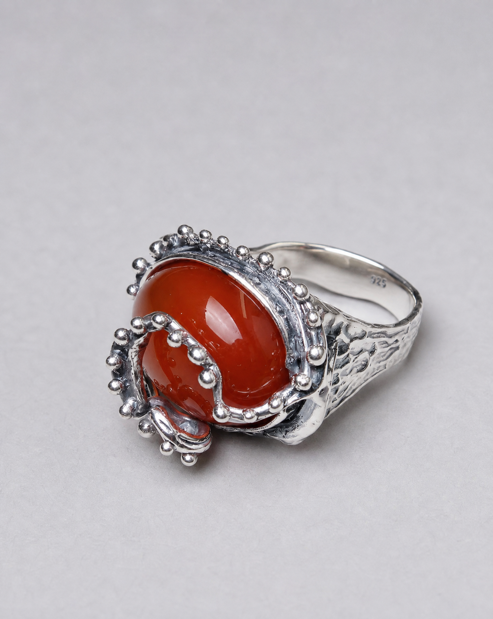Brigitte Sterling Silver Opal Ring - Size 9
