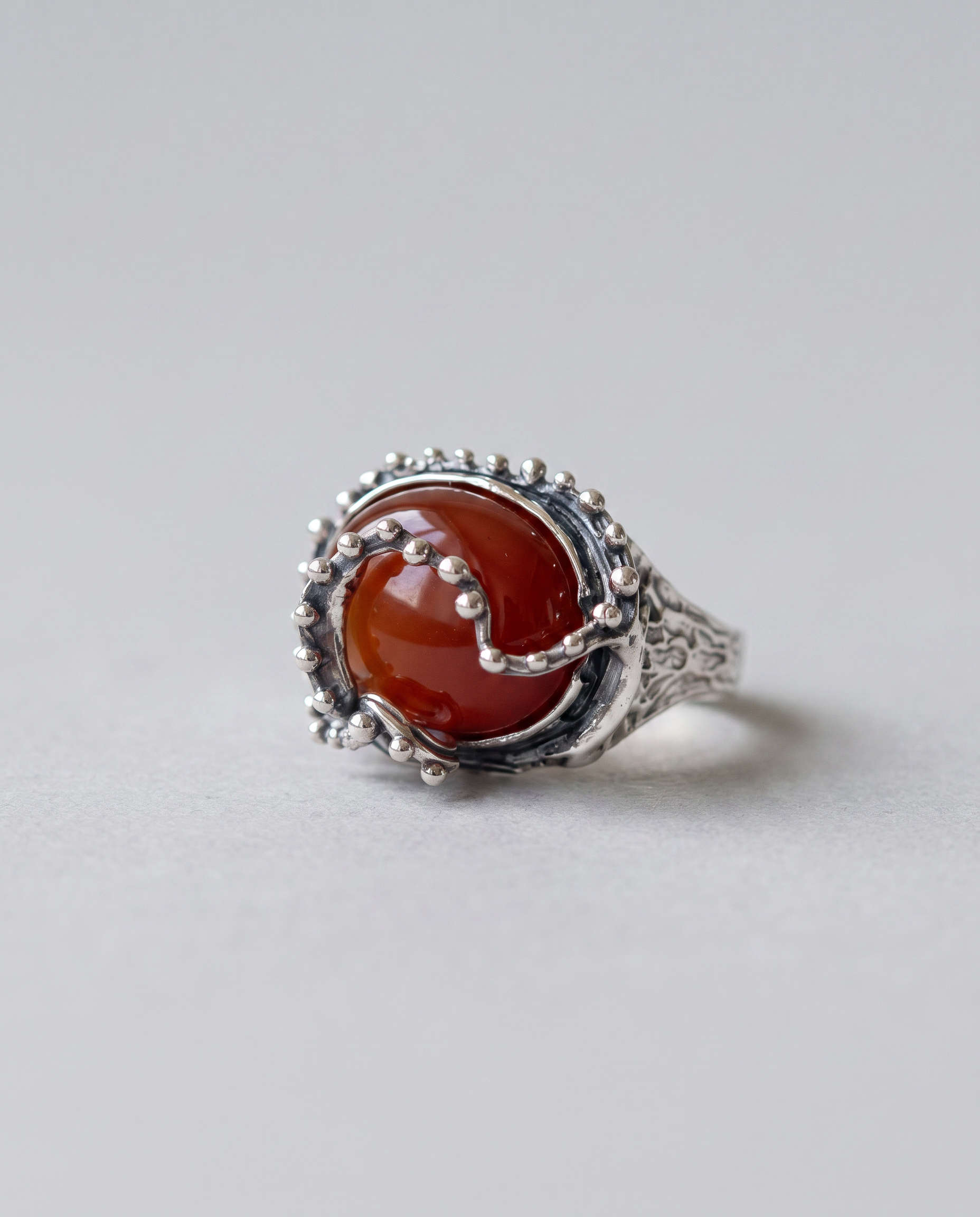 Brigitte Sterling Silver Opal Ring - Size 9