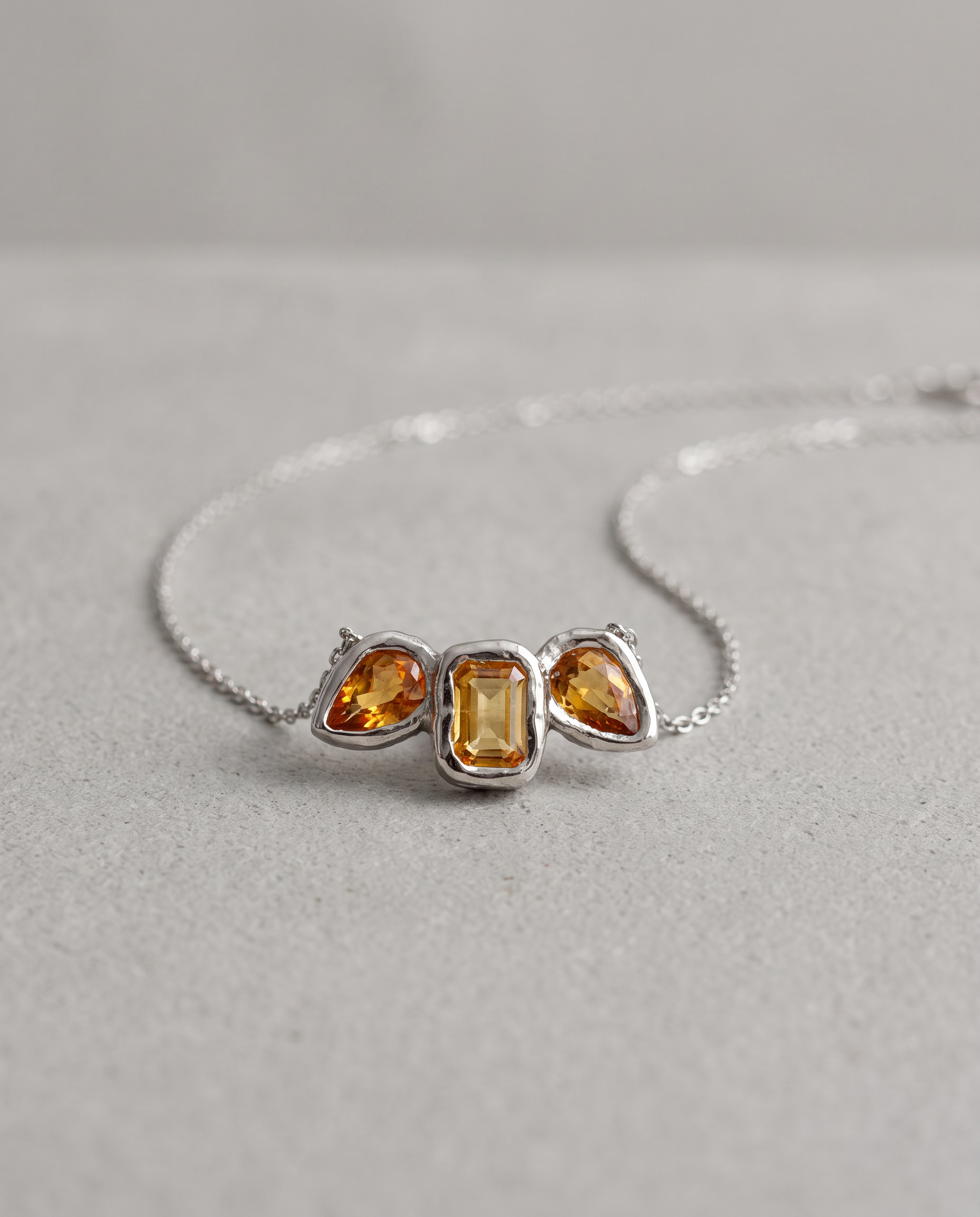 Nicolette 14K Gold Yellow Sapphire Necklace