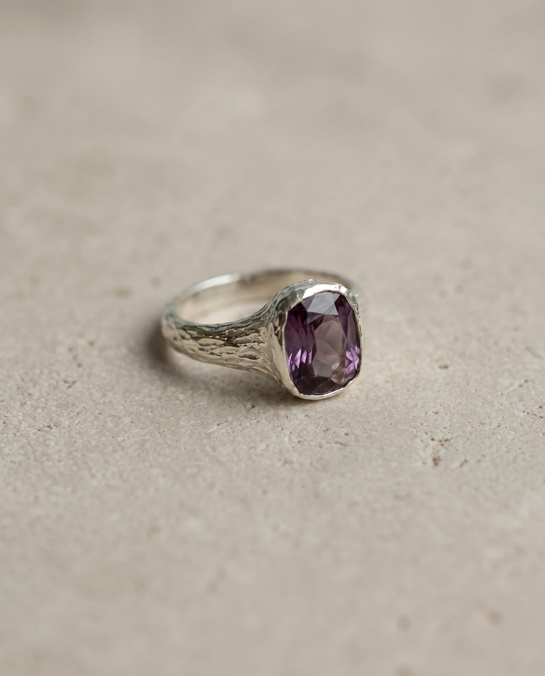 Aurora Sterling Silver Alexandrite Ring