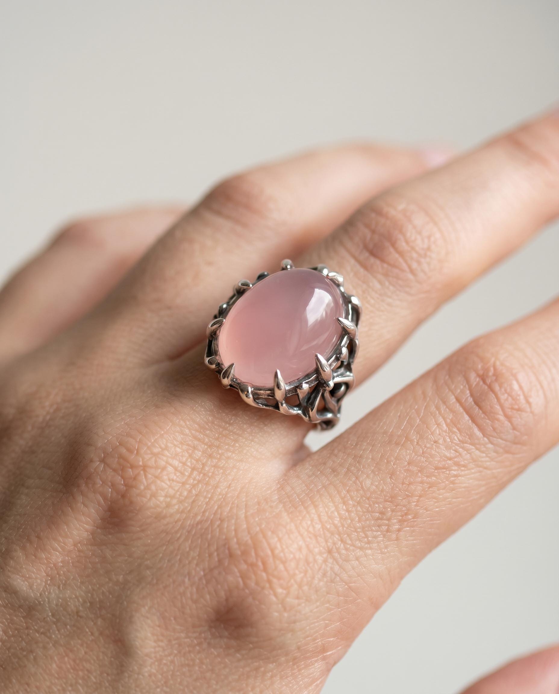 Valentine Sterling Silver Lavender Chalcedony Ring