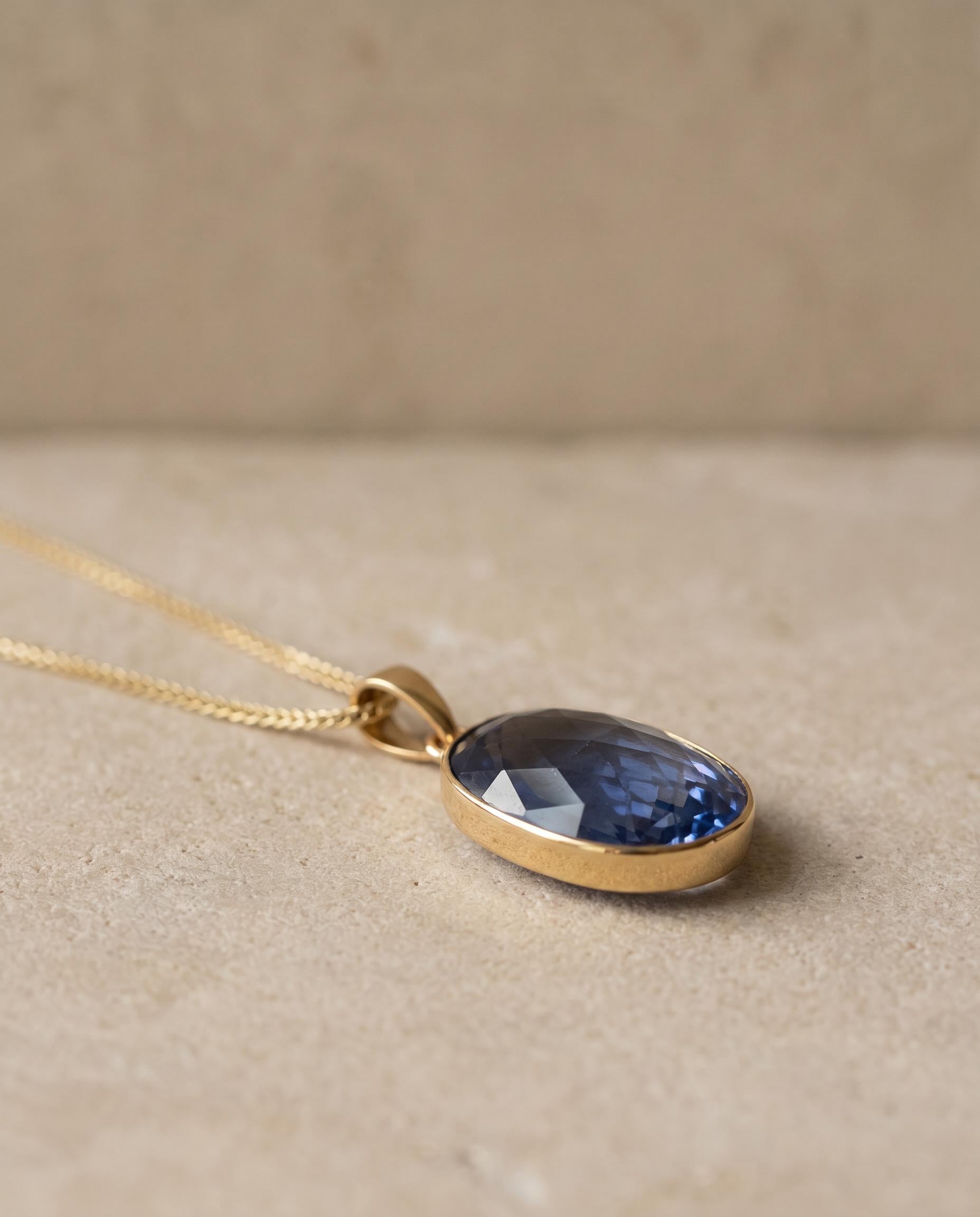 Henriette 14K Gold Iolite Necklace