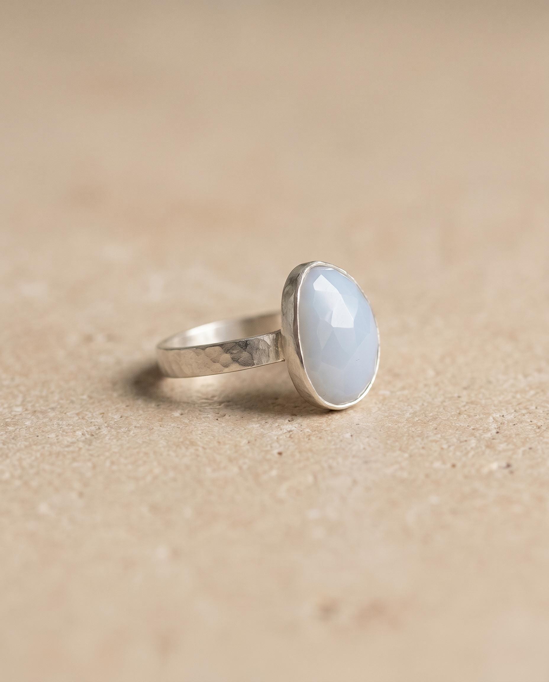 Margot Sterling Silver Blue Opal Ring