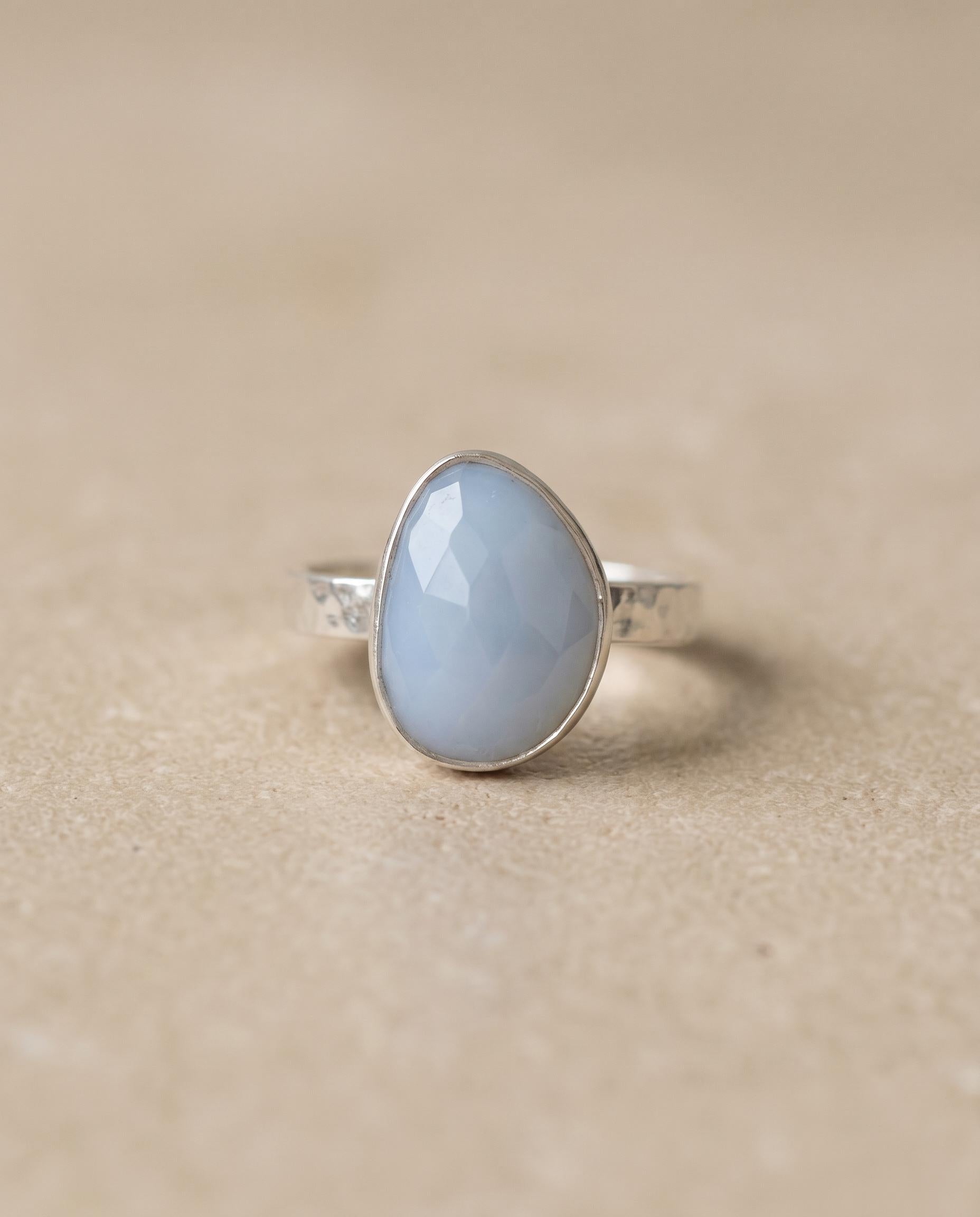 Margot Sterling Silver Blue Opal Ring