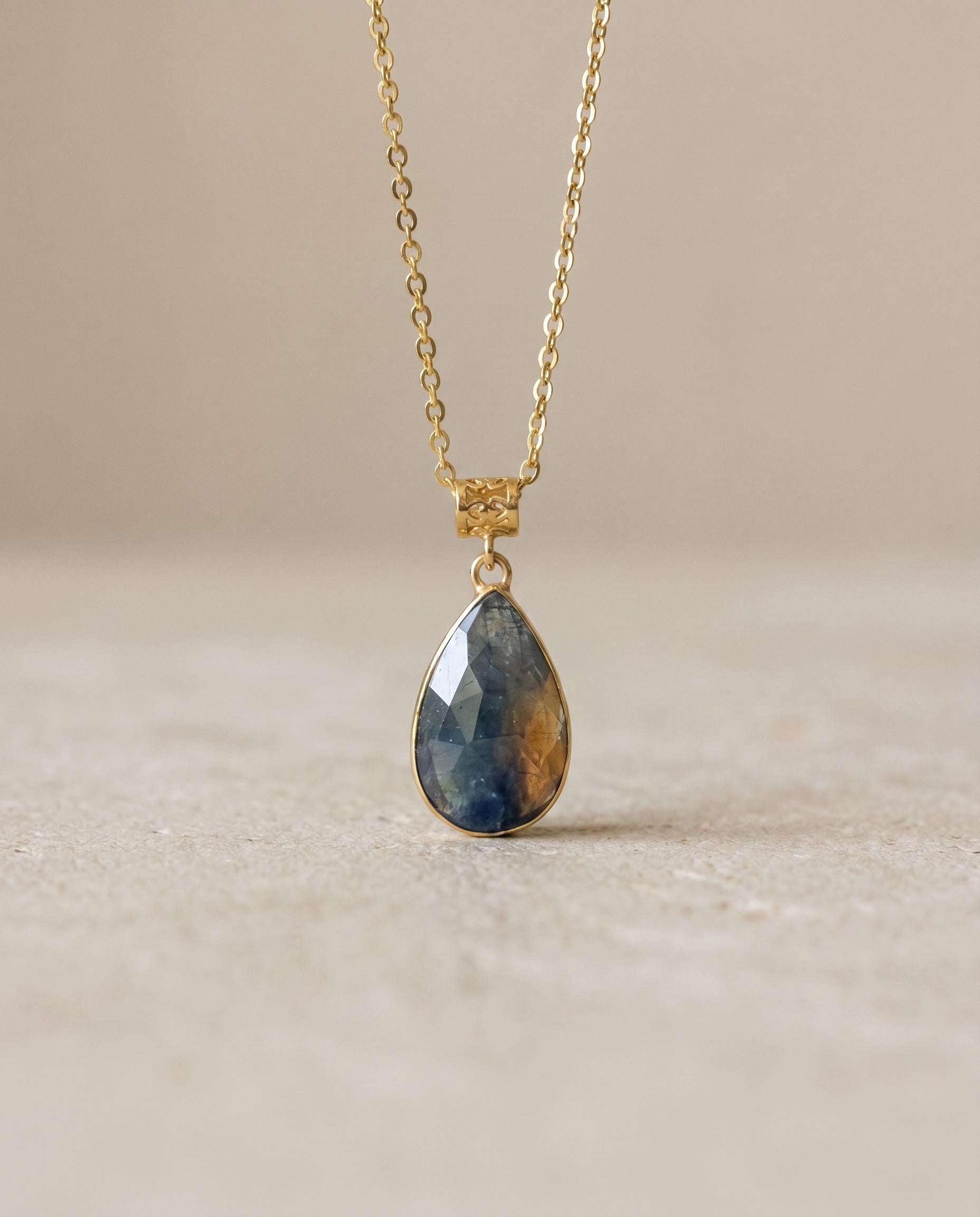 Antoinette 14K Gold Sapphire Necklace