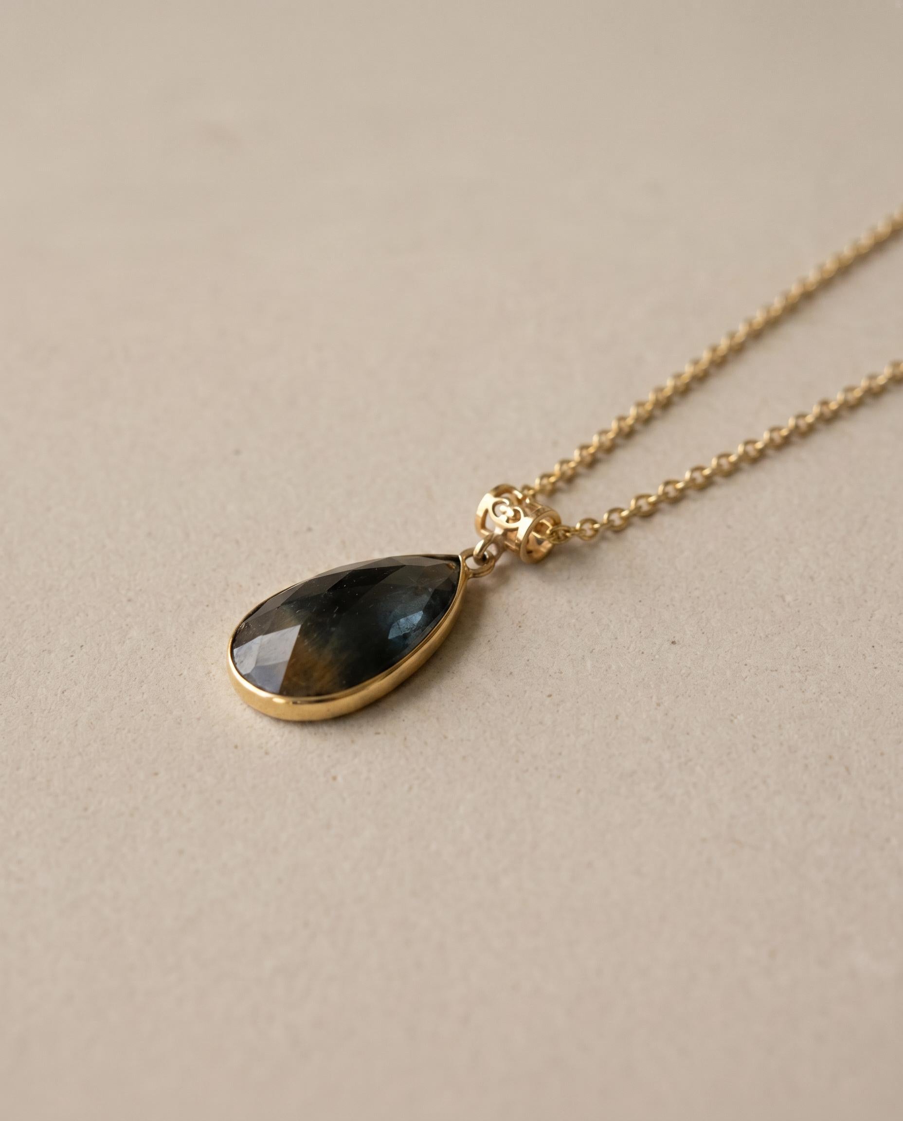 Antoinette 14K Gold Sapphire Necklace