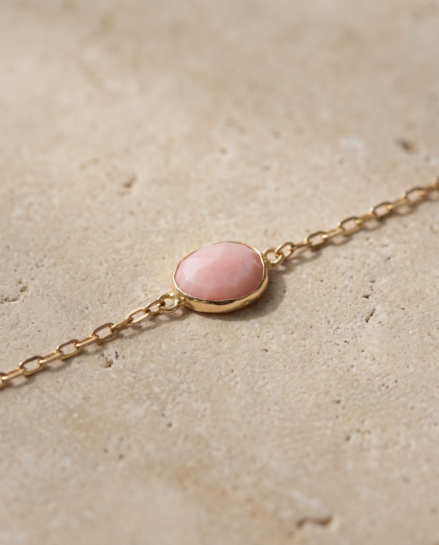 Beatrice 14K Gold Pink Opal Bracelet