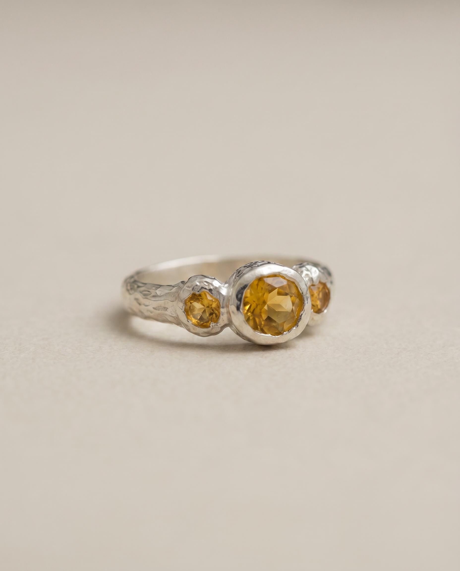 Manon Sterling Silver Citrine Ring