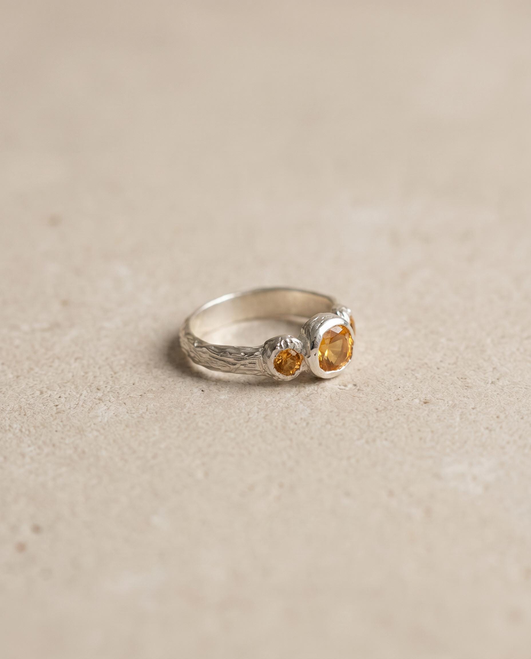 Manon Sterling Silver Citrine Ring