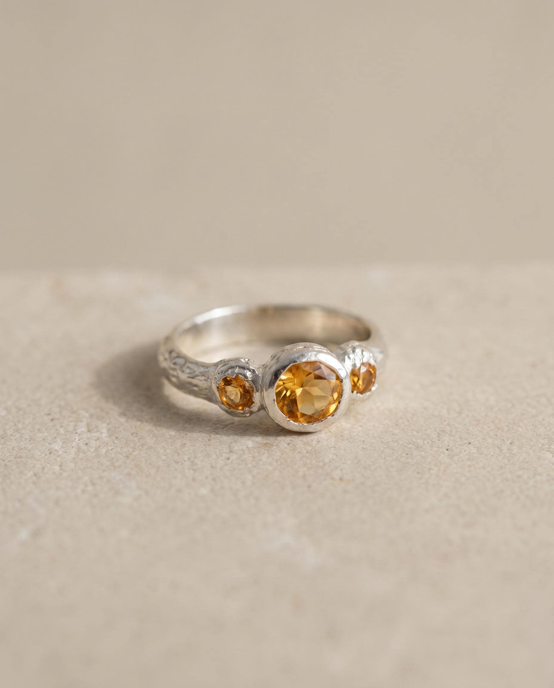 Manon Sterling Silver Citrine Ring