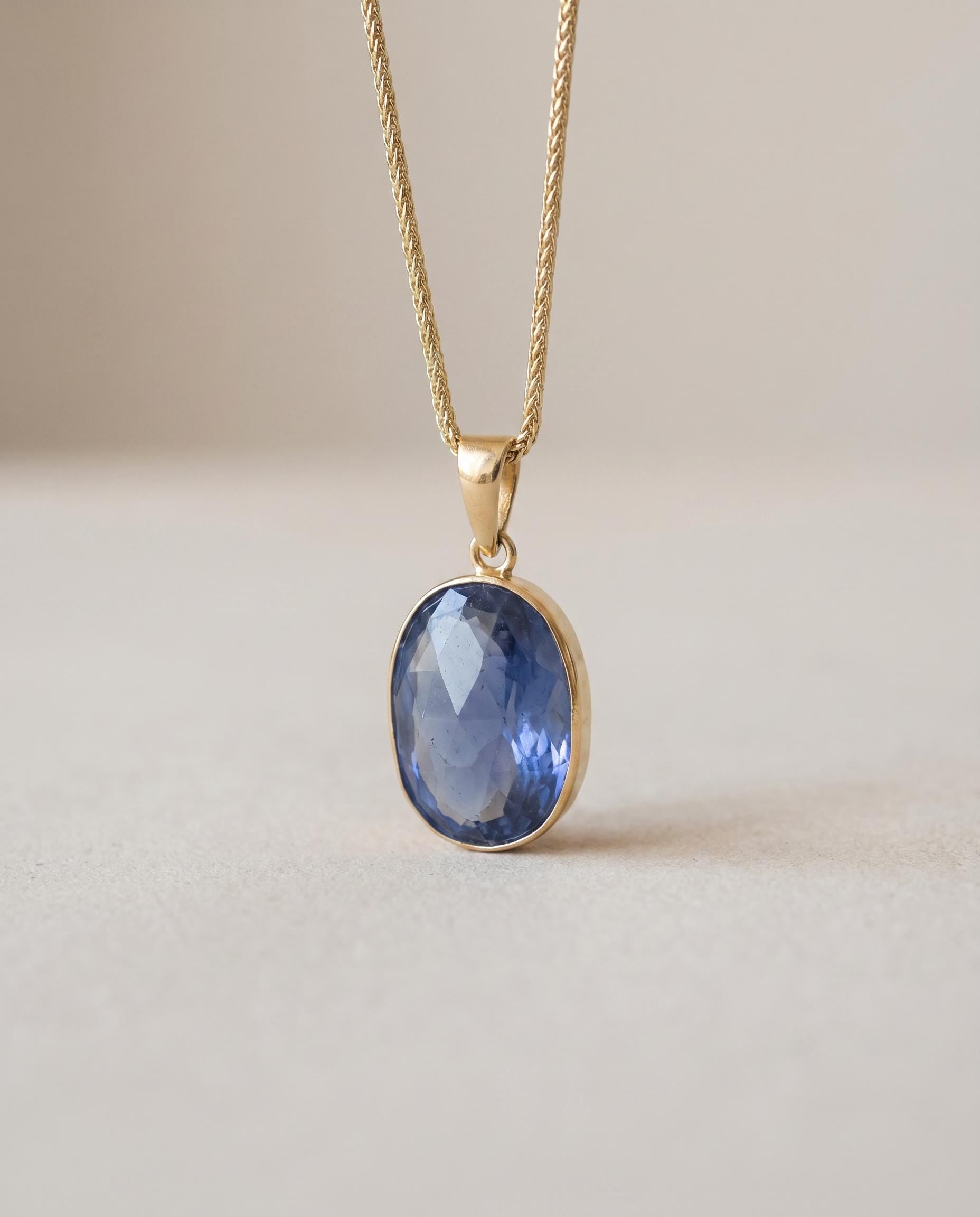 Henriette 14K Gold Iolite Necklace