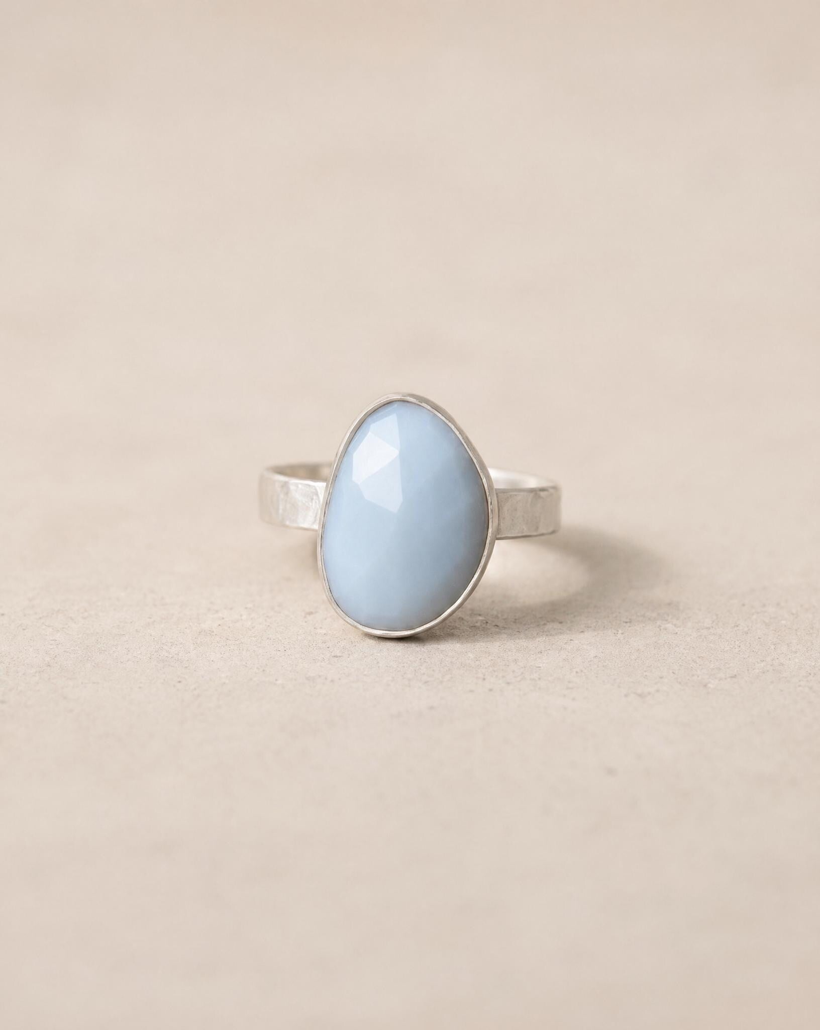 Margot Sterling Silver Blue Opal Ring