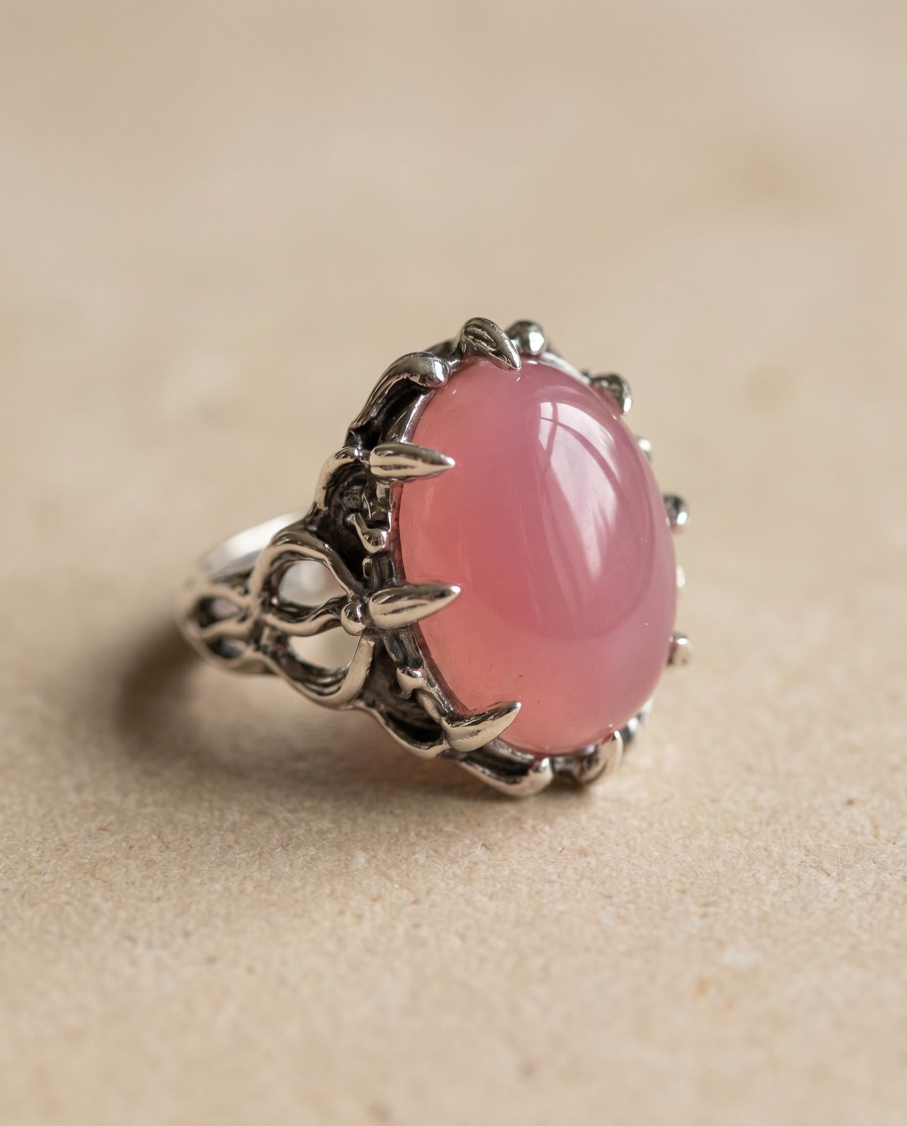Valentine Sterling Silver Lavender Chalcedony Ring