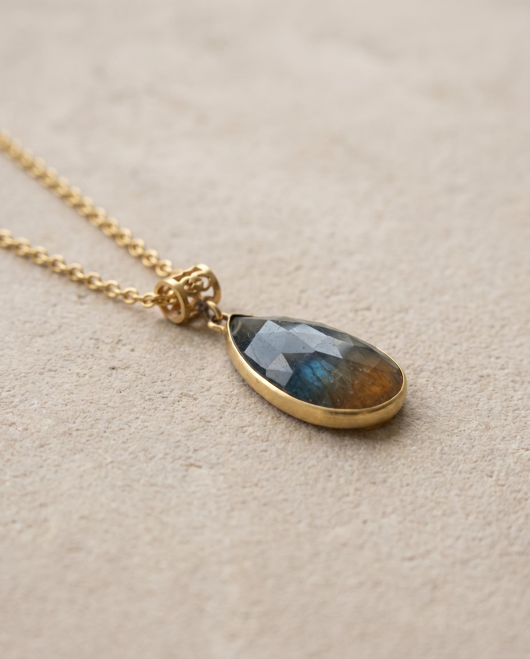 Antoinette 14K Gold Sapphire Necklace