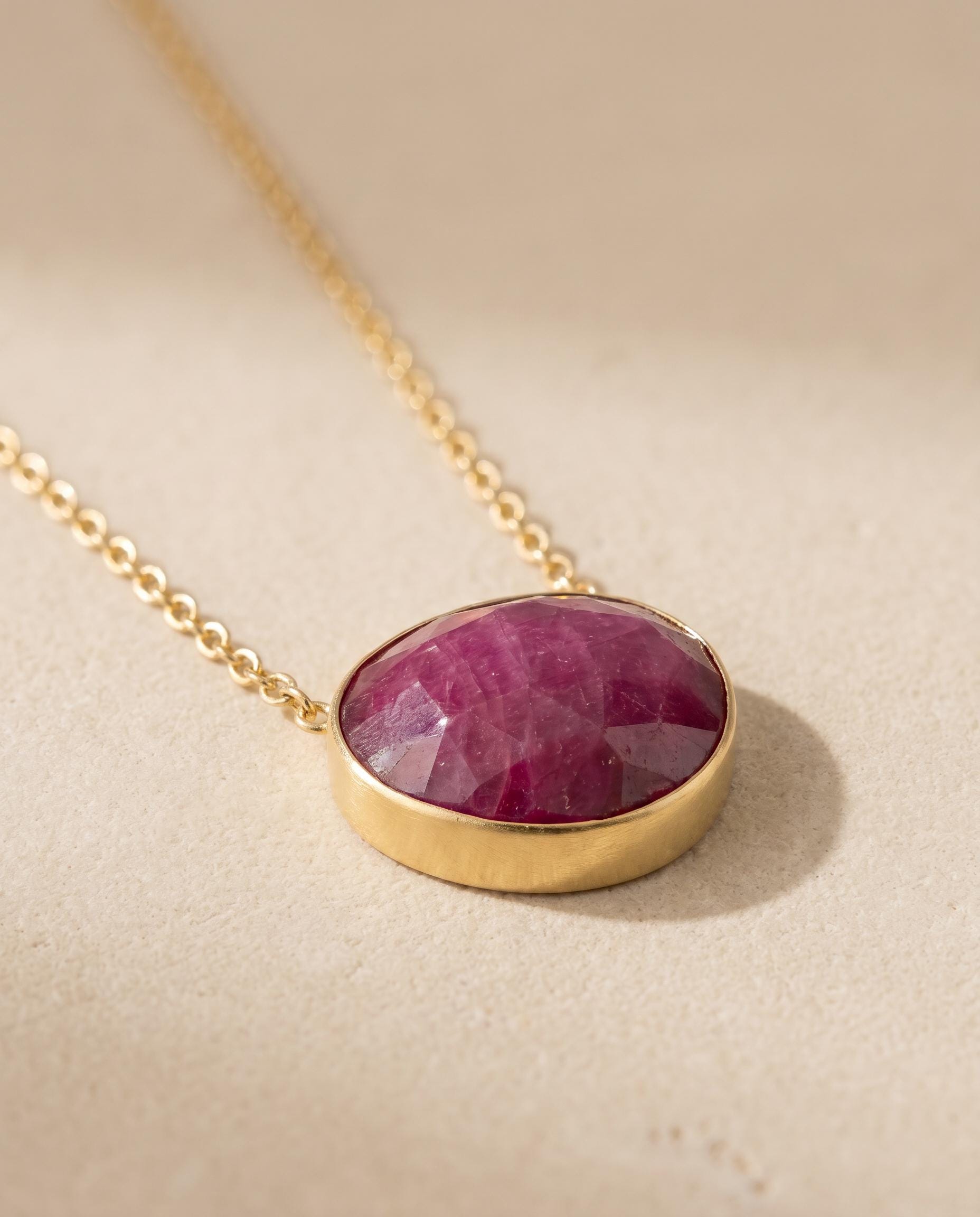 Filicia 14K Gold Ruby Necklace