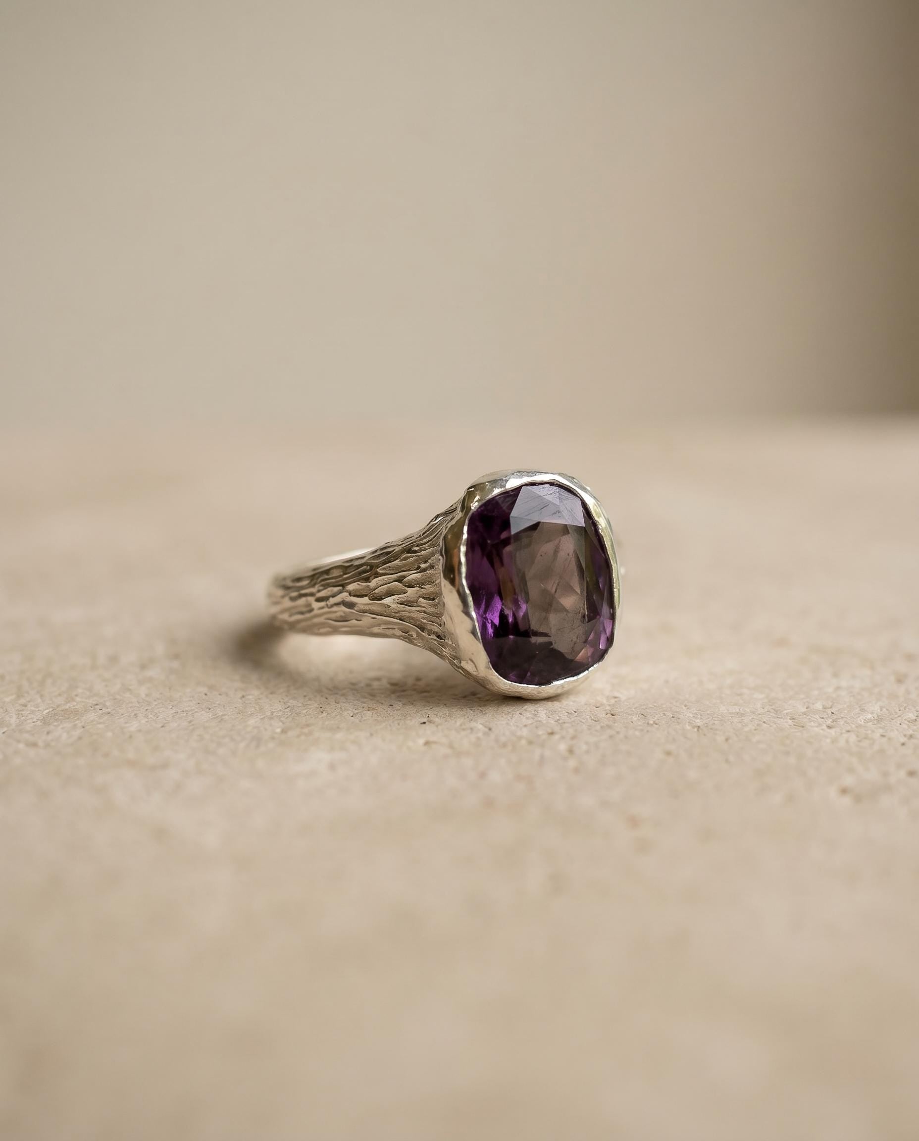 Aurora Sterling Silver Alexandrite Ring