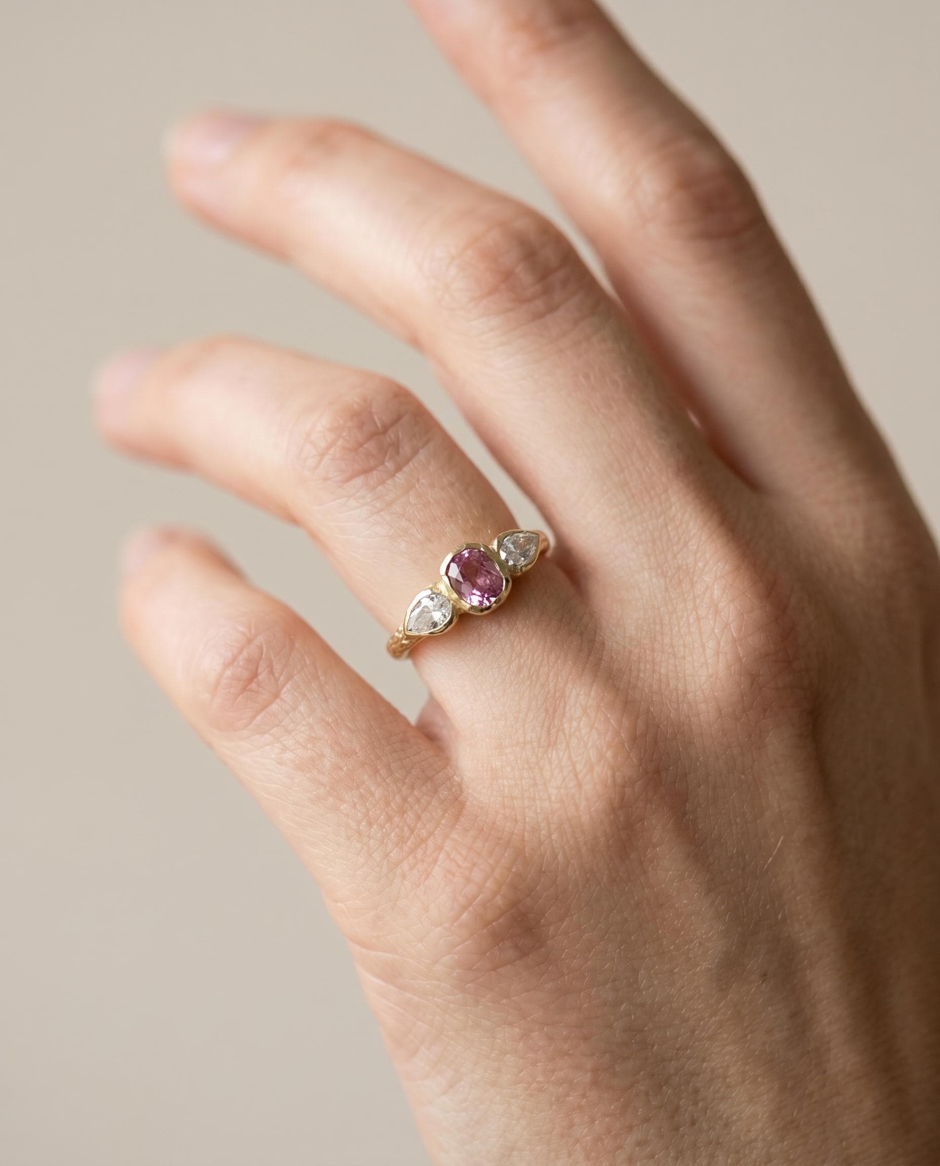 Angelique 14 Gold Sapphire Ring